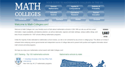 Desktop Screenshot of math-colleges.com